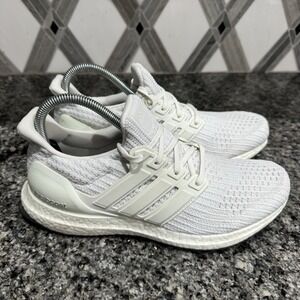 Adidas Ultra Boost 4.0 Shoes Womens Size 8.5 Triple White Running Athletic